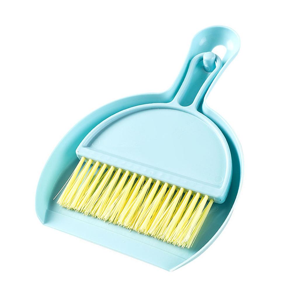 Dustpan Brush Set Compact Multifunctional Table Cleaner Small Broom Dust Pan for Keyboard Cleaning