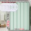 Beautiful and Simple Gray Lake Green Shower Curtain Waterproof Curtain Shower Curtain PEVA Waterproof Material Easy To Clean