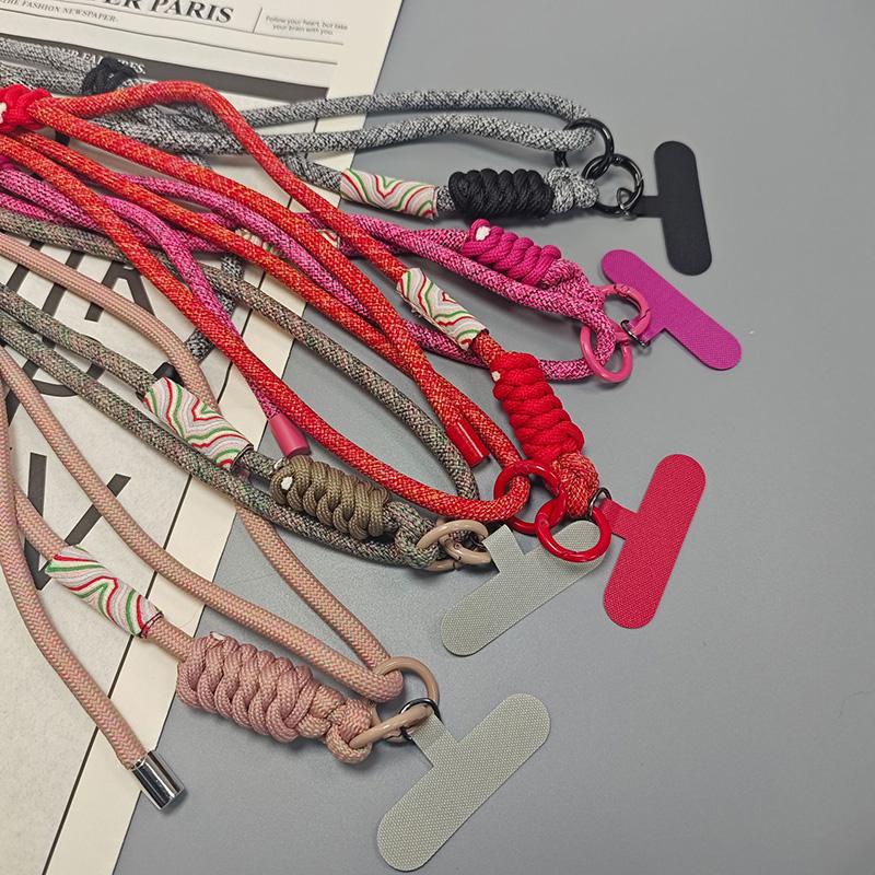Nylon Adjustable Wrist Strap Crossbody Shoulder Lanyard Anti Lost Lanyards Keychain Chain Rope for IPhone Bracelet Strap