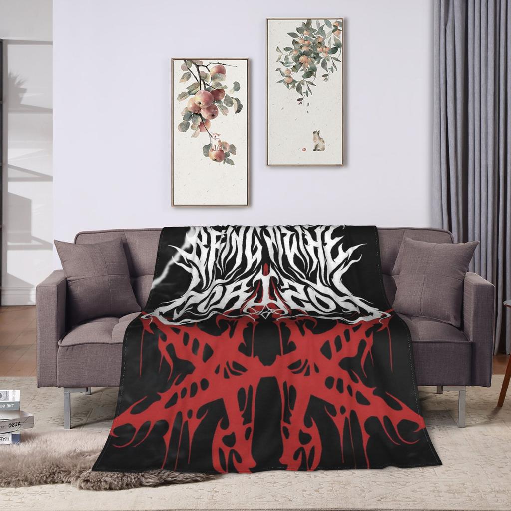 BMTH Bring Me The Horizon Blanket  Travel Office Plush Bedding Throws Street Trend Couch Bed Flannel Bedspread Sofa Bed Cover