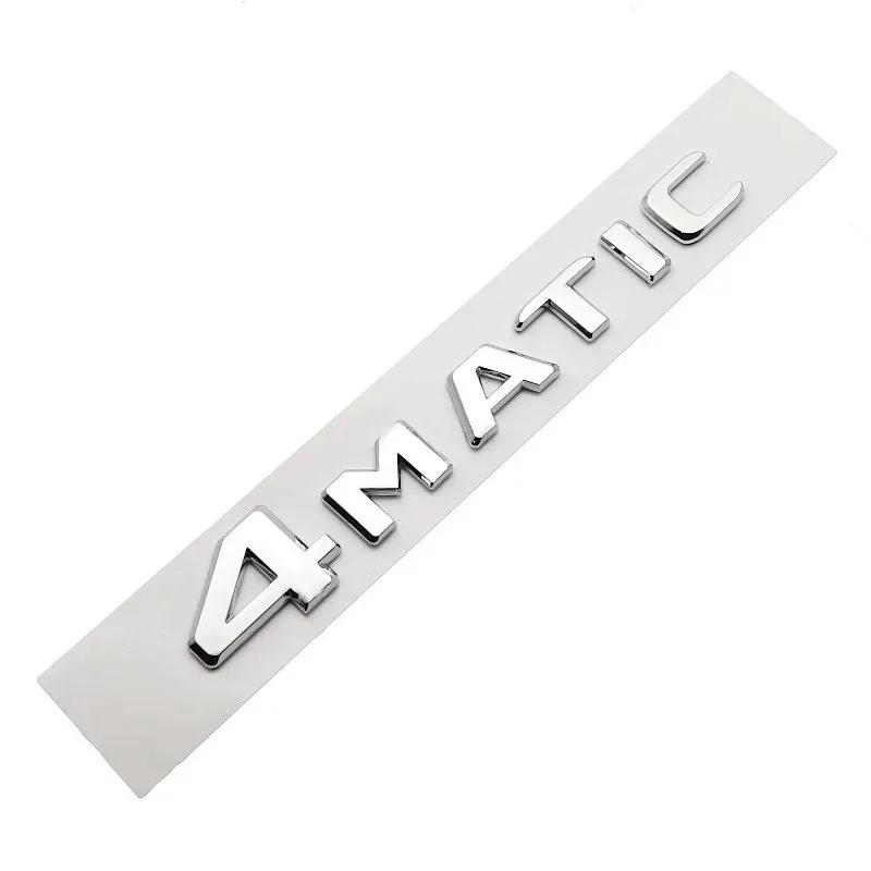 3D ABS Car Rear Trunk 4MATIC Logo Letters Emblem Badge Stickers For Mercedes Benz W246 W204 W205 W212 W213 R350 GLA GLC GLK W447