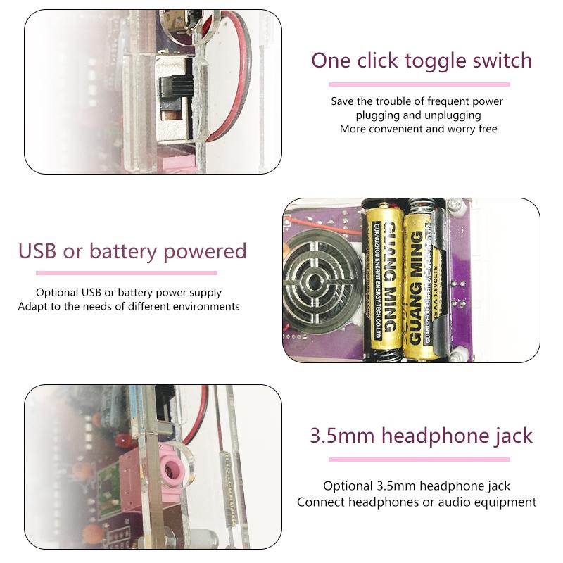 Diy Fm Radio Electronic Kit Adjustable Frequency 87-108Mhz Digital Display Soldering Project Practice Solder Rda5807S