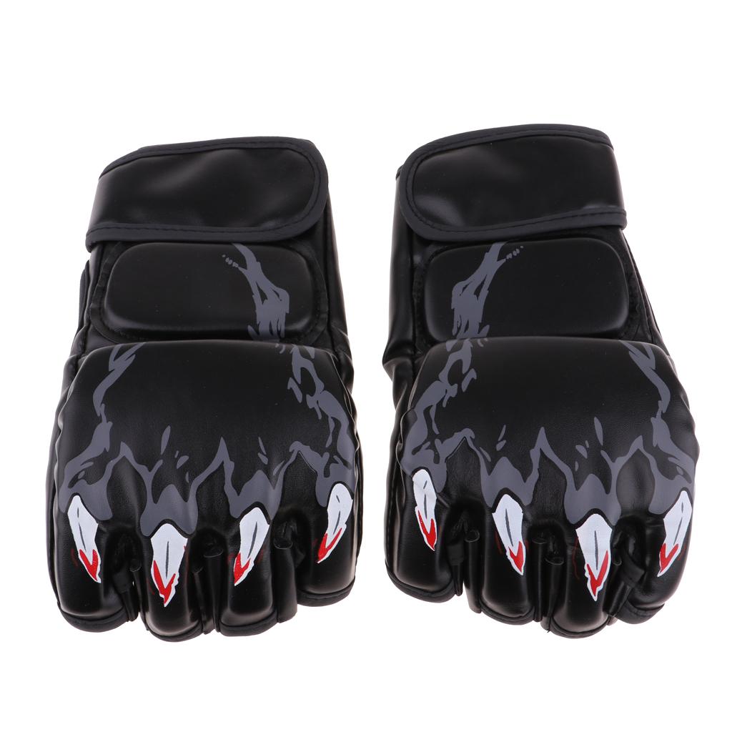 Kickboxen Sparring Grappling Handschuhe Sandsack Fingerlos