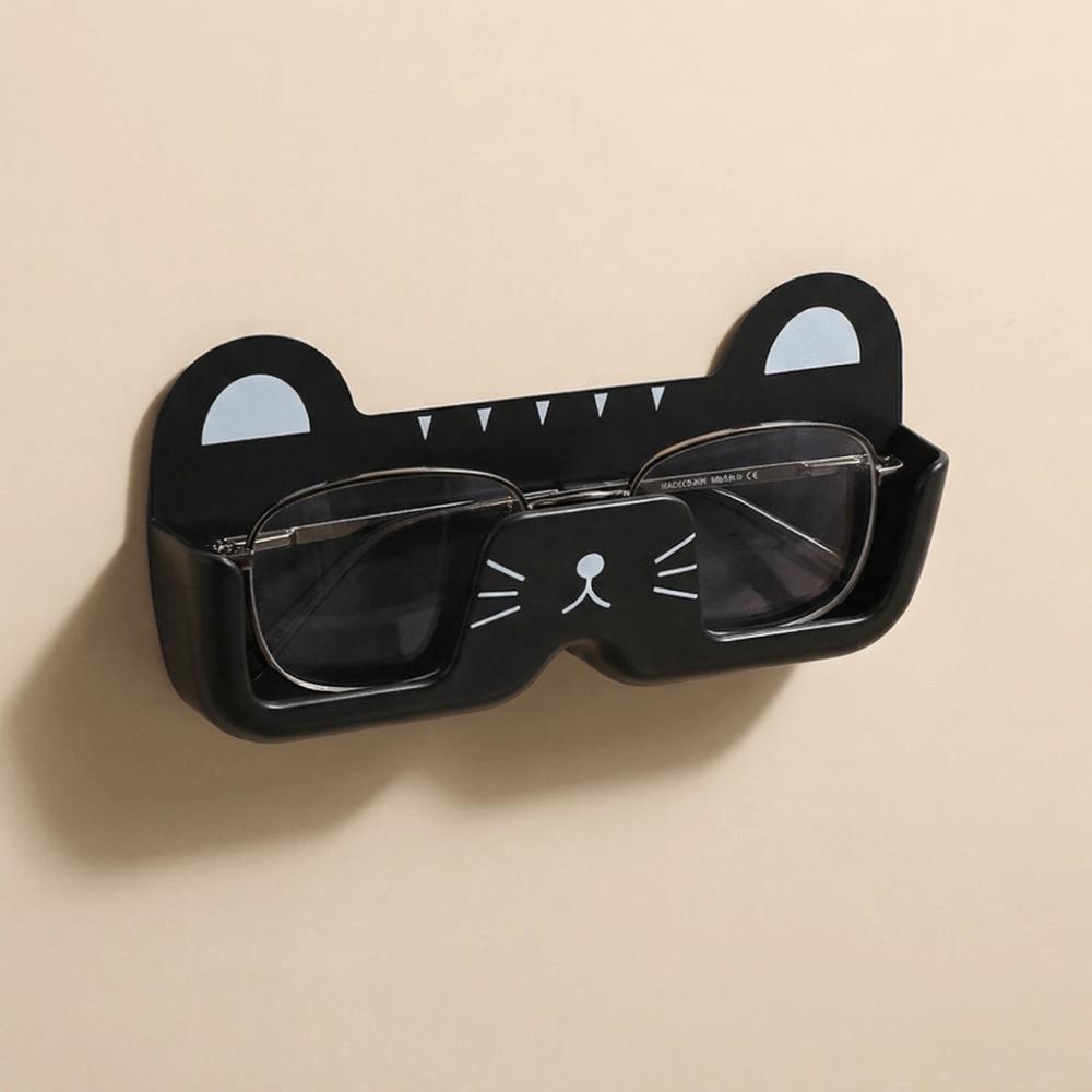 Cute Cat Glasses Frame Easy To Install Glasses Holder Useful Wall Mounted Eyeglass Frame Bedroom