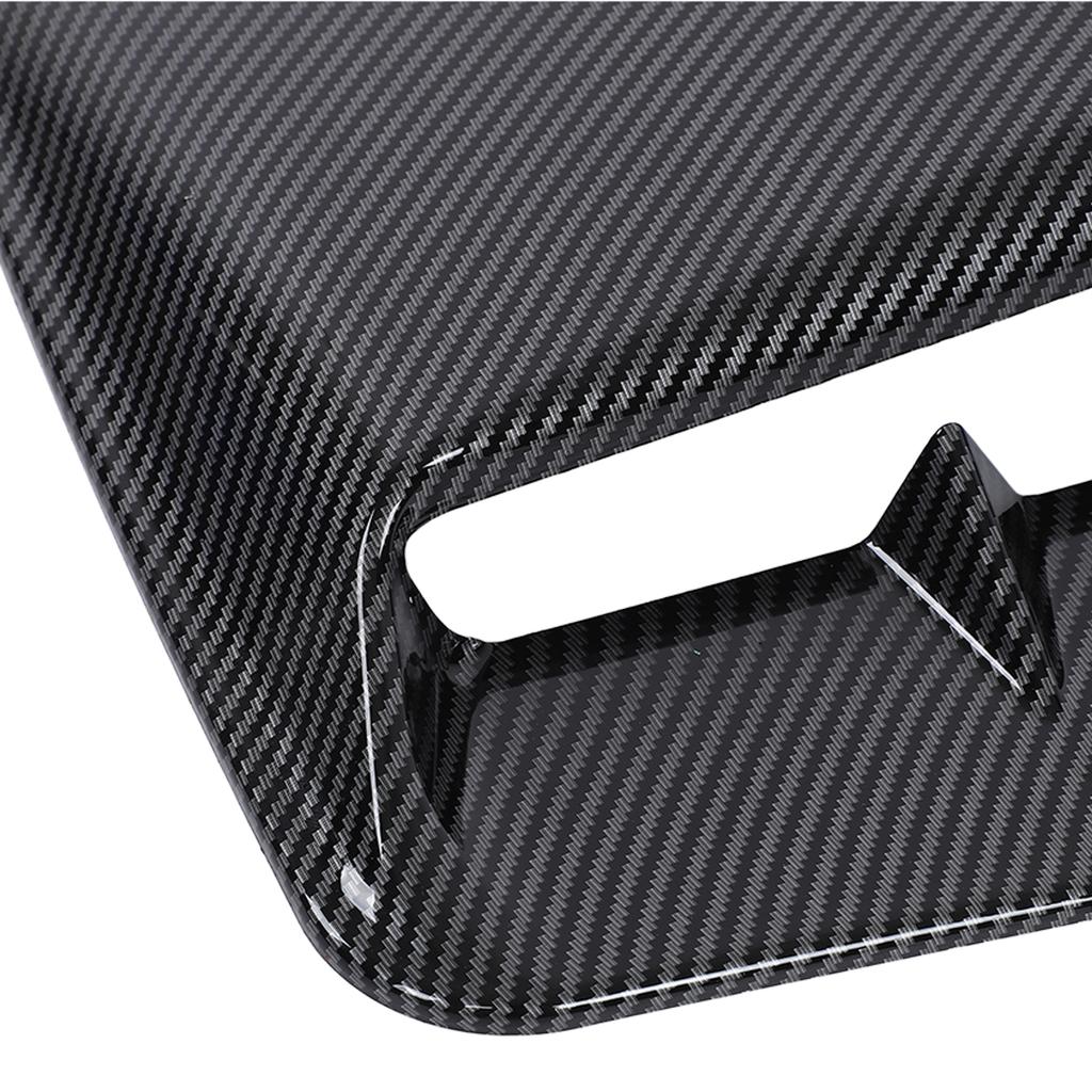 Car Hood Scoop Cowl ABS Vent Decorative Cover with Tape for Automotive Modification