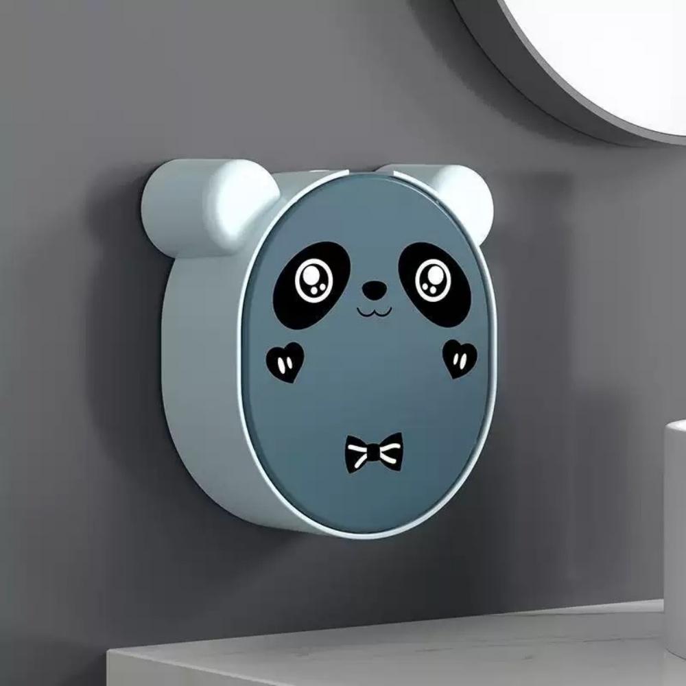 Cute Soap Rack, Wall-mounted Soap Rack, No-hole Soap Rack, Automatic Drainage Soap Tray for Shower, Bathroom, Bathtub and Kitche