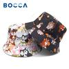 Bocca Cartoon Cat Bucket Hat Cute Animal Printing Pattern FisherUnisex Hats Double Sides Panama Cap For Unisex Women Outdoor New Style