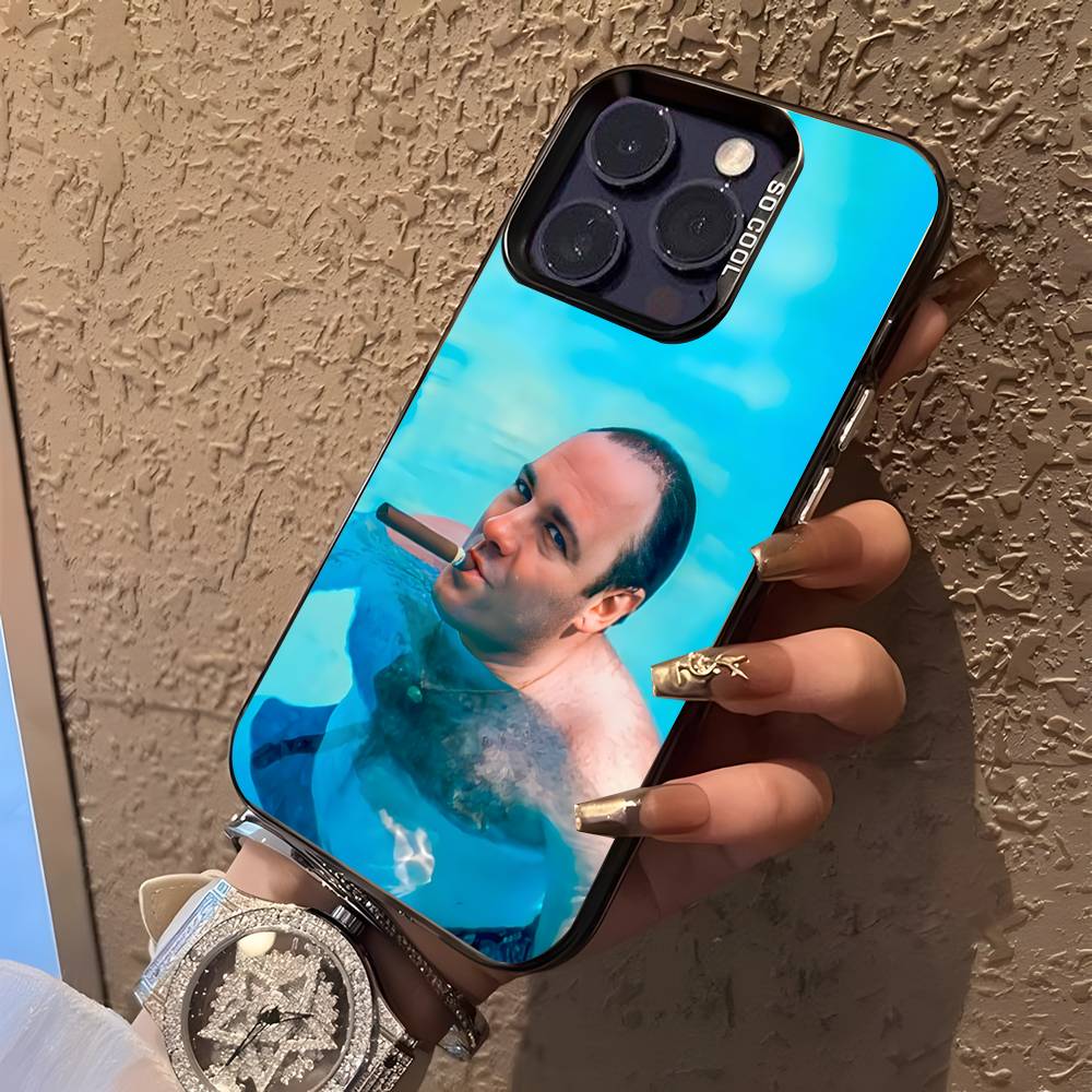 

Чохол для телефону Tony Soprano з серіалу Клан Сопрано Для iPhone 17,16,15,14,13,12,11,Pro,XS,Max,Plus Чорний Матовий Ударостійкий Чохол iPhone13mini
