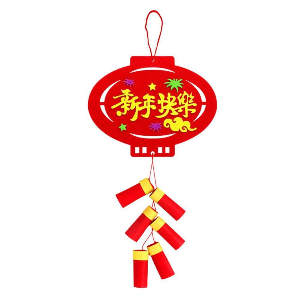 

DIY Toy New Year Educational Toys Maroon Spring Festival Decoration Party G