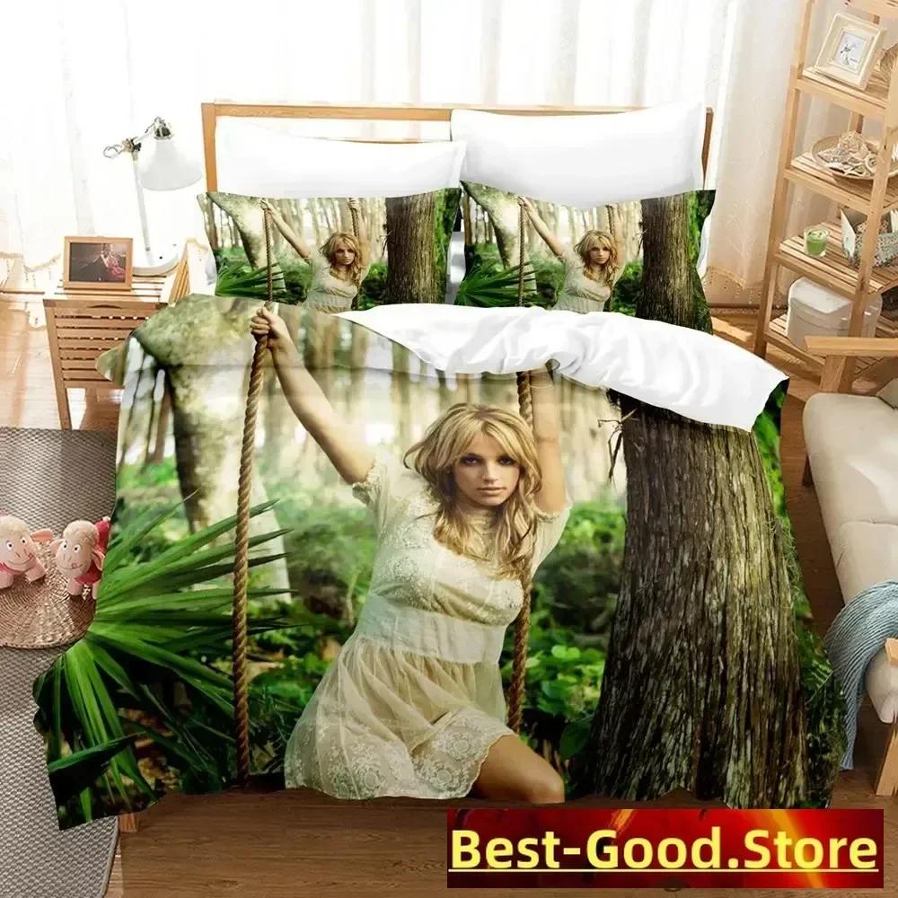 Popular Britney Spears Bedding Set Single Twin Full Queen King Size Bed Set Adult Kid Bedroom Duvetcover Sets Parure De Lit Bed