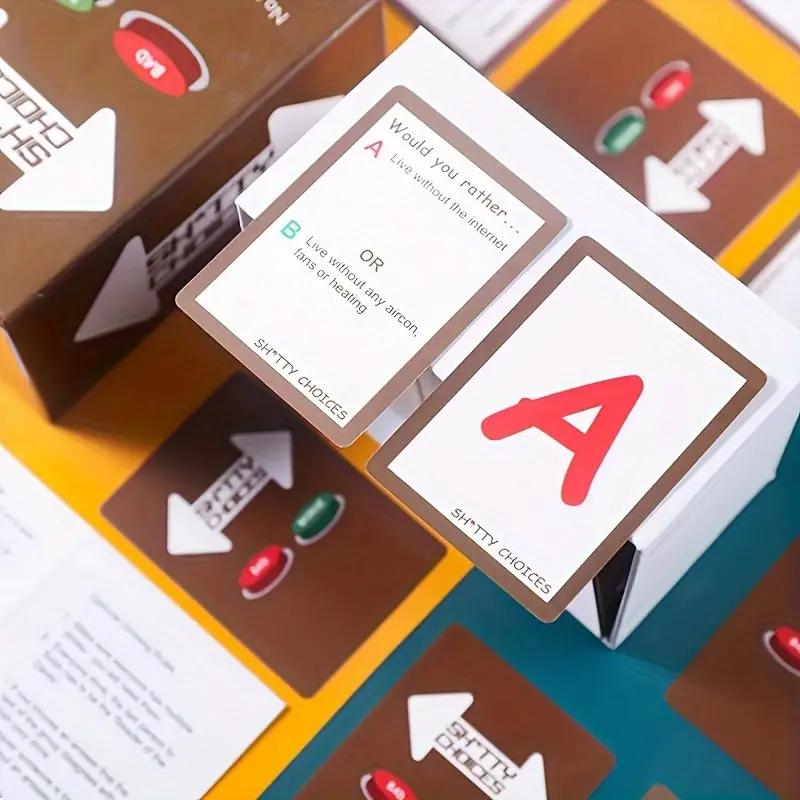 Shitty Choices Card Board Game Card Games for Adults Party Card Games for Adults and Family Perfect Entertainment Gifts