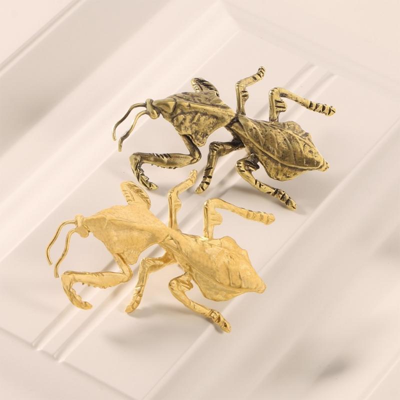 Strong Long Service Metal Cabinets Door Handle Mantis King Insect Design Comfortable Ergonomic Grip For Kitchen Bedroom