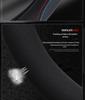 Genuine leather, hand-stitched non-slip steering wheel cover for BYD Dolphin 2021-2023 models.