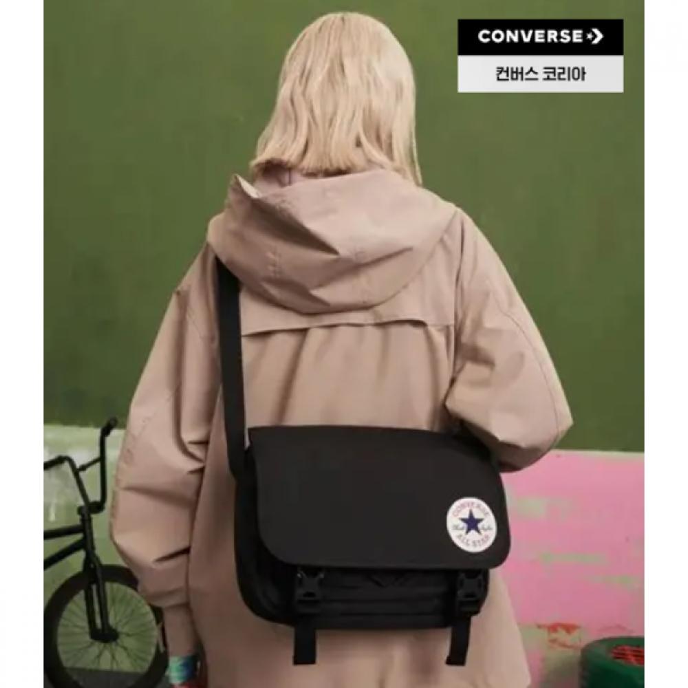 

Converse Taylor Messenger Bag Black Laptop Document Tablet Ua5802 023 OSFA