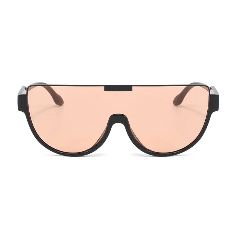 Vintage Semi-round Sunglasses Women Fashion Outdoor Goggle Shades Half Frame Oversized Sun Glasses Trendy New UV400 Eyewear