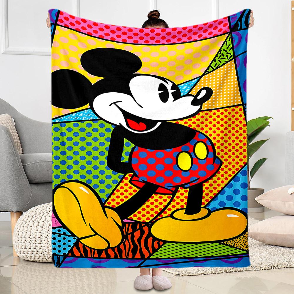 Mickey Mouse Adventure Blanket Soft & Cozy Perfect for Office Chair Bed Office Four Seasons Multipurpose Playful Design Gifts For Family Or Friends