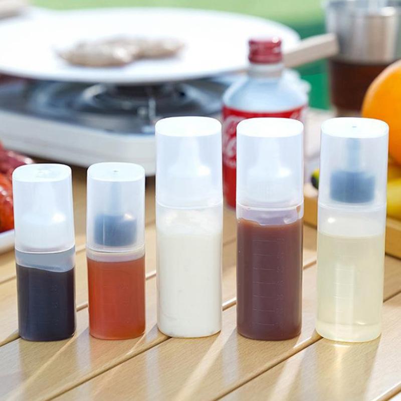 Mini Soßen-Gewürzbox Tragbare Kondiment-Quetschflasche Ölbehälter Ketchup-Senf-Spender Küche Picknick Bento Gadget