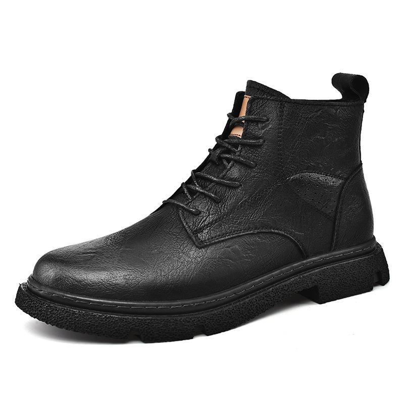 Herren polierte Retro Martin Stiefel Herbst neue Outdoor Sport Board Schuhe Leder Mode High-Top Stiefel