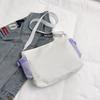 Campus versatile simple solid color Zagu transparent girl JK two-dimensional baby bag shoulder messenger bag
