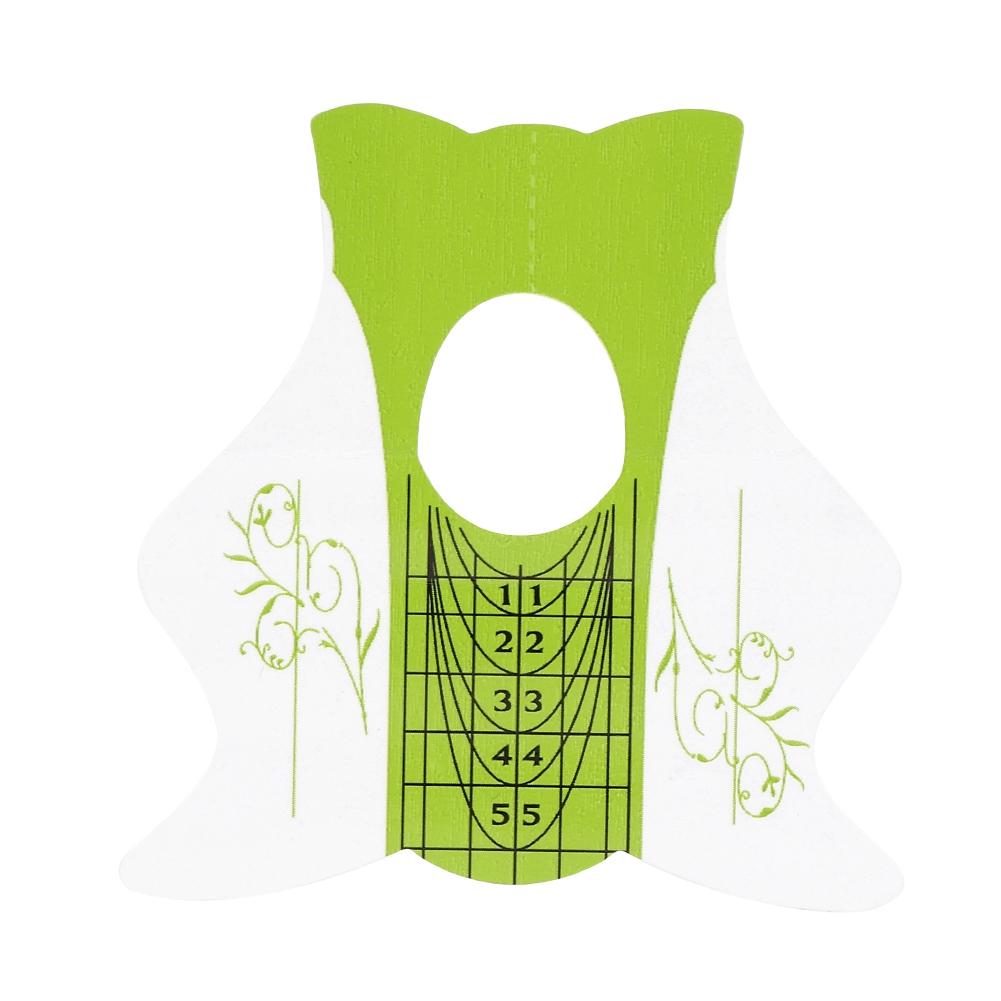 

100 шт. держатель формы для маникюра для ногтей, направляющая для наращивания ногтей, наклейка, маникюрные инструменты (YC01)