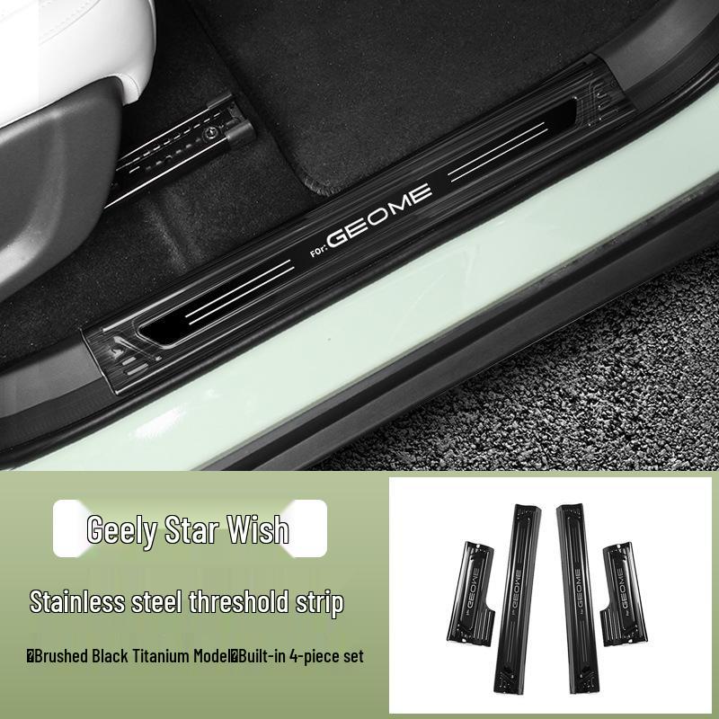 Geely Xingyuan Door Sill Strips & Rear Bumper Protector - Anti-slip Car Accessories