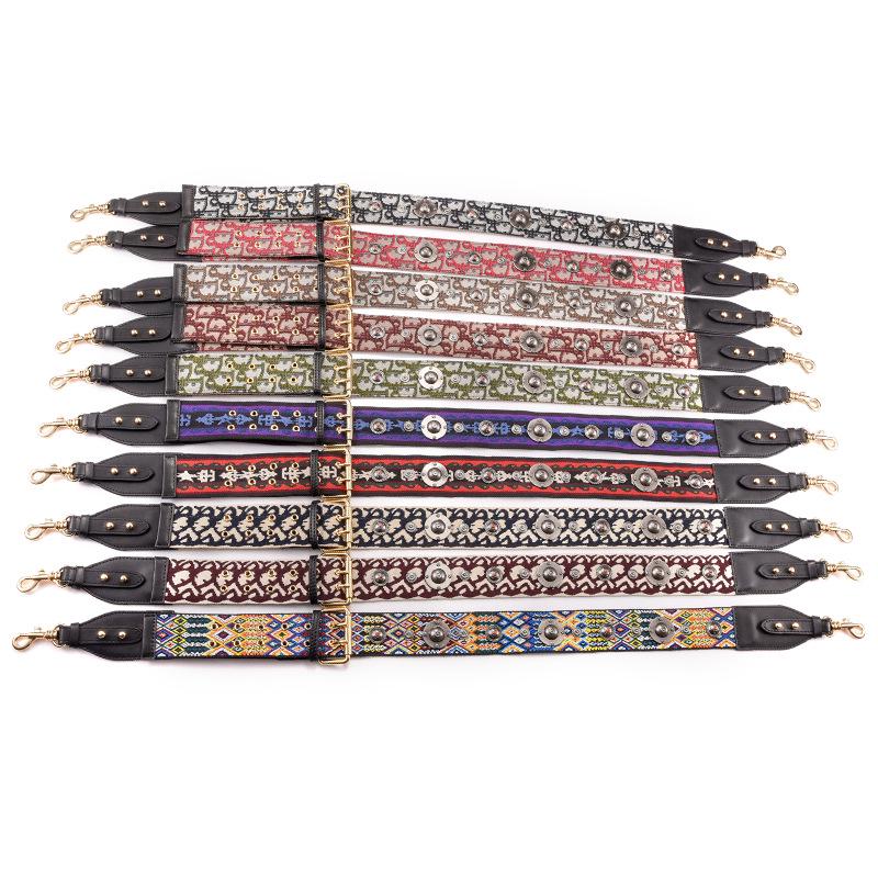 Ma Huang Shi Nastavitelný plátěný ramenní popruh crossbody taška doplněk - Podzimní/zimní kolekce, MHS-F-15