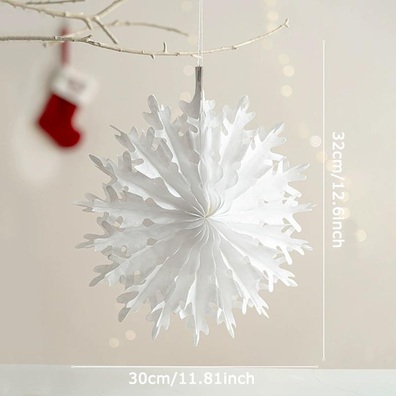 WTEMPO Christmas Decorations Christmas Tree Hanging Pendents with Ropes DIY Desktop Ornaments Christmas Origami Decoration Scene Setting Props