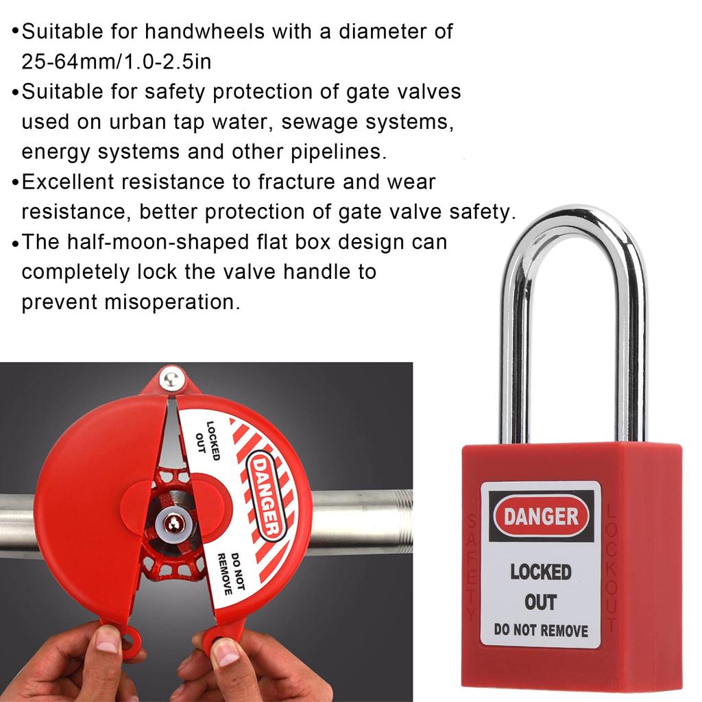 Ventilsicherungsriegel, Ventilabsperrung, Diebstahlschutz-Ventilvorhängeschloss, Flüssiggasventil