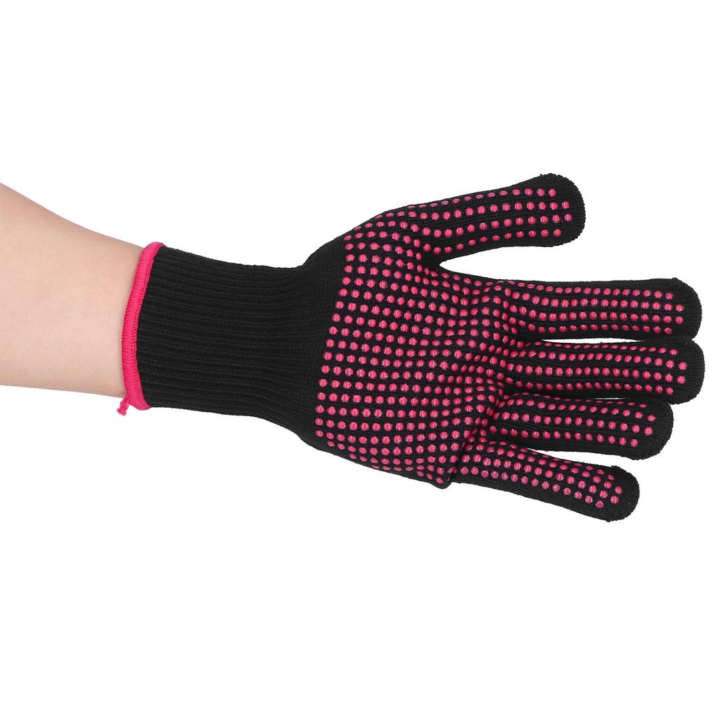 4Pcs Heat Resistant Gloves High Temperature Resistant Anti Scalding Mitts with Silicone Bumps
