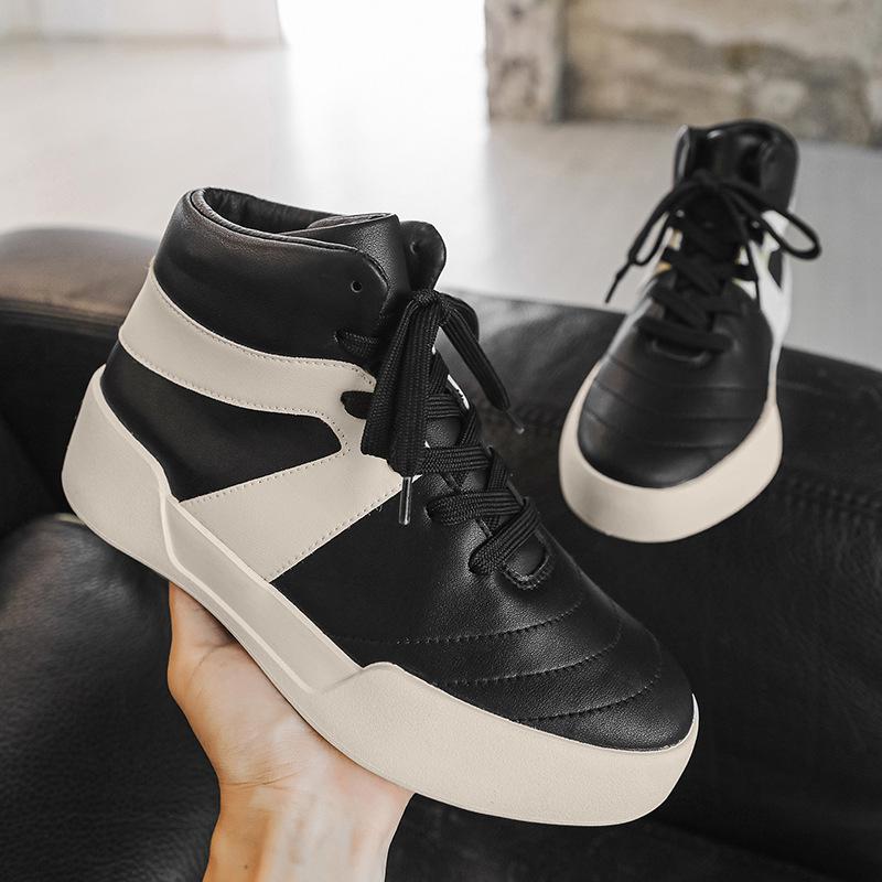 X new autumn platform high-top shoes heightening niche casual platform non-slip shoes sports board shoes
