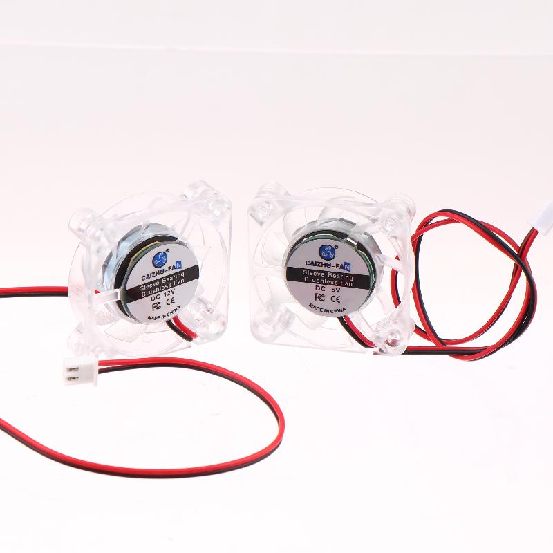 1 Piece Hydraulic Bearing Brushless 3D Printer Cooling Fan 4010 5/12/24V Transparent Cooling Fan For 3D Printer Dc 2Pin