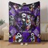 1pc, Cozy Nightmare Before Christmas Home Decor Blanket: Perfect Gift for Bedroom, Living Room, Travel, Camping, Car