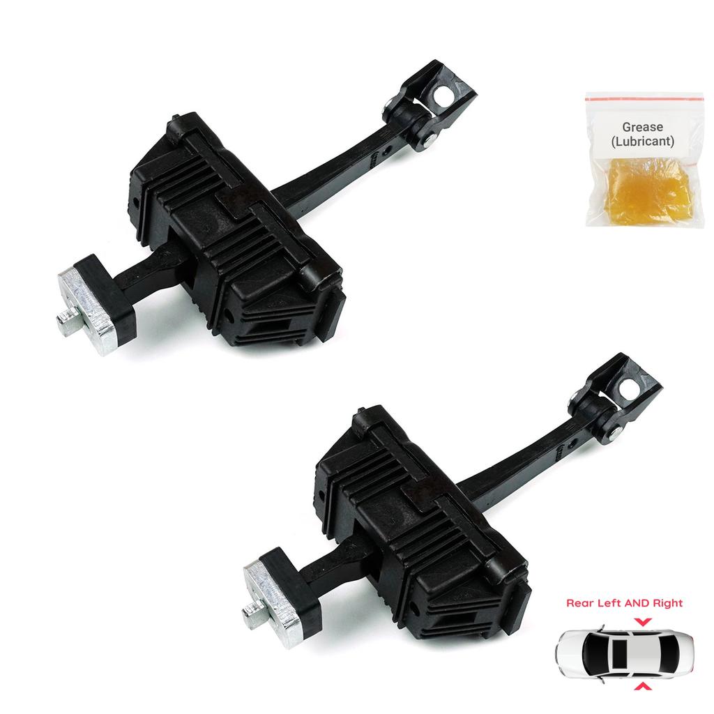 EDP1078-1 2 Pieces Rear Left AND Right Door Catch Hinge Brake Stop Check Strap Limiter for BMW 5 Series E60 E61 2001-2010 4/5-Door 51227176805