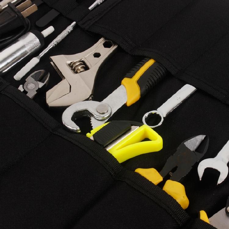 Multi Pockets Tool Tote Bag Electrician Tool Roll Organizer Durable Folding Bag