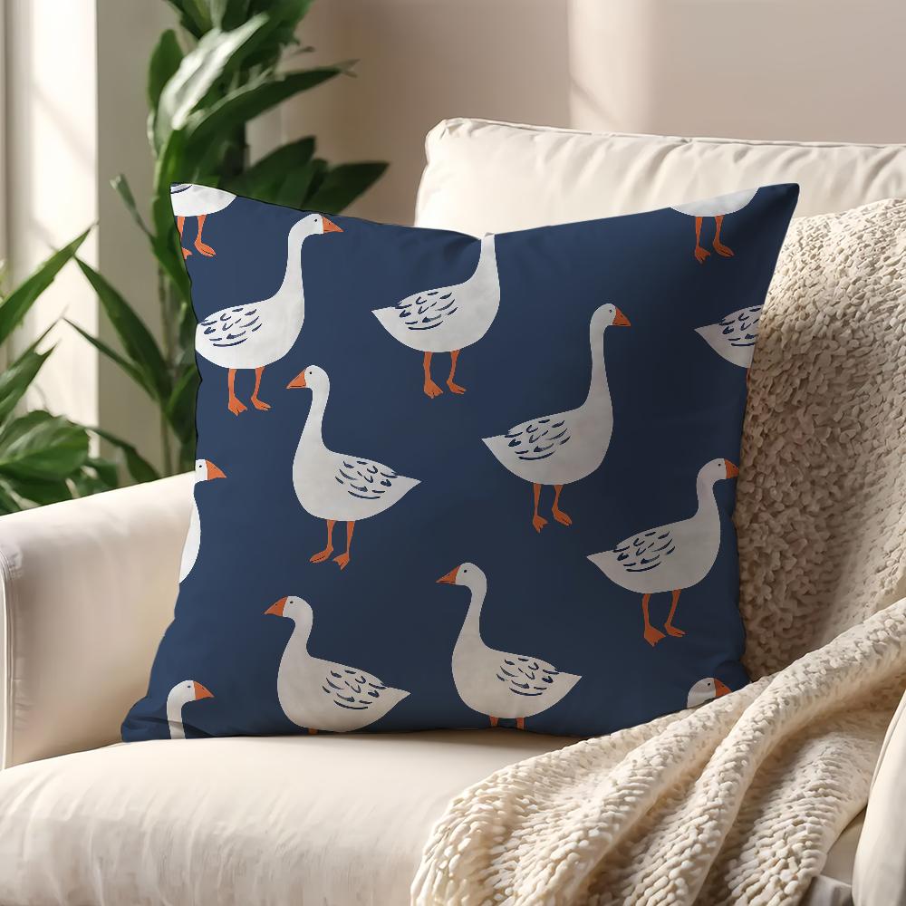 Stylish Goose Pattern cushion cover For Pillow Printing Sofa Decoration Home Car Room Coffee Shop Office Nordic Simplicity