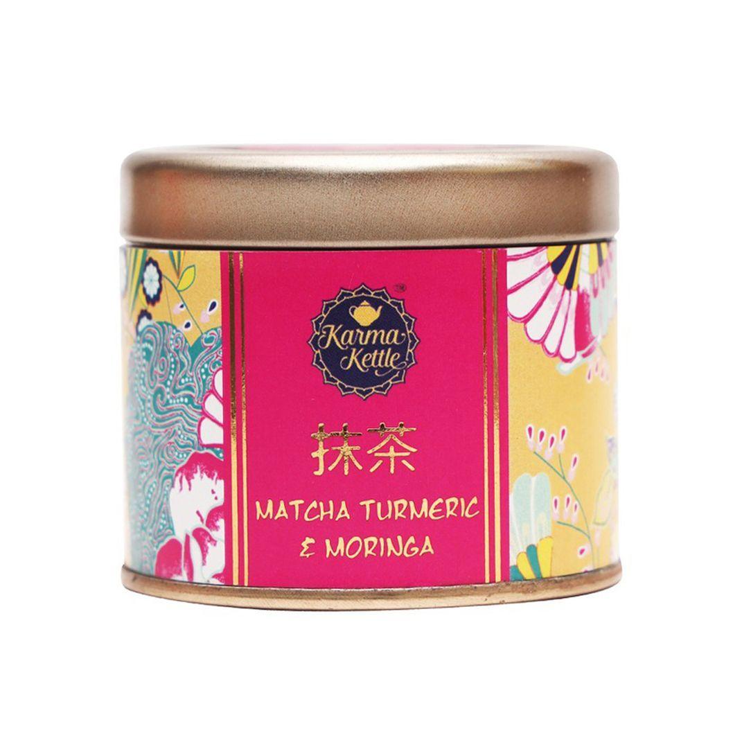 

Чай Матча с Куркумой и Морингой (50 г), Matcha Turmeric & Moringa, Karma Kettle