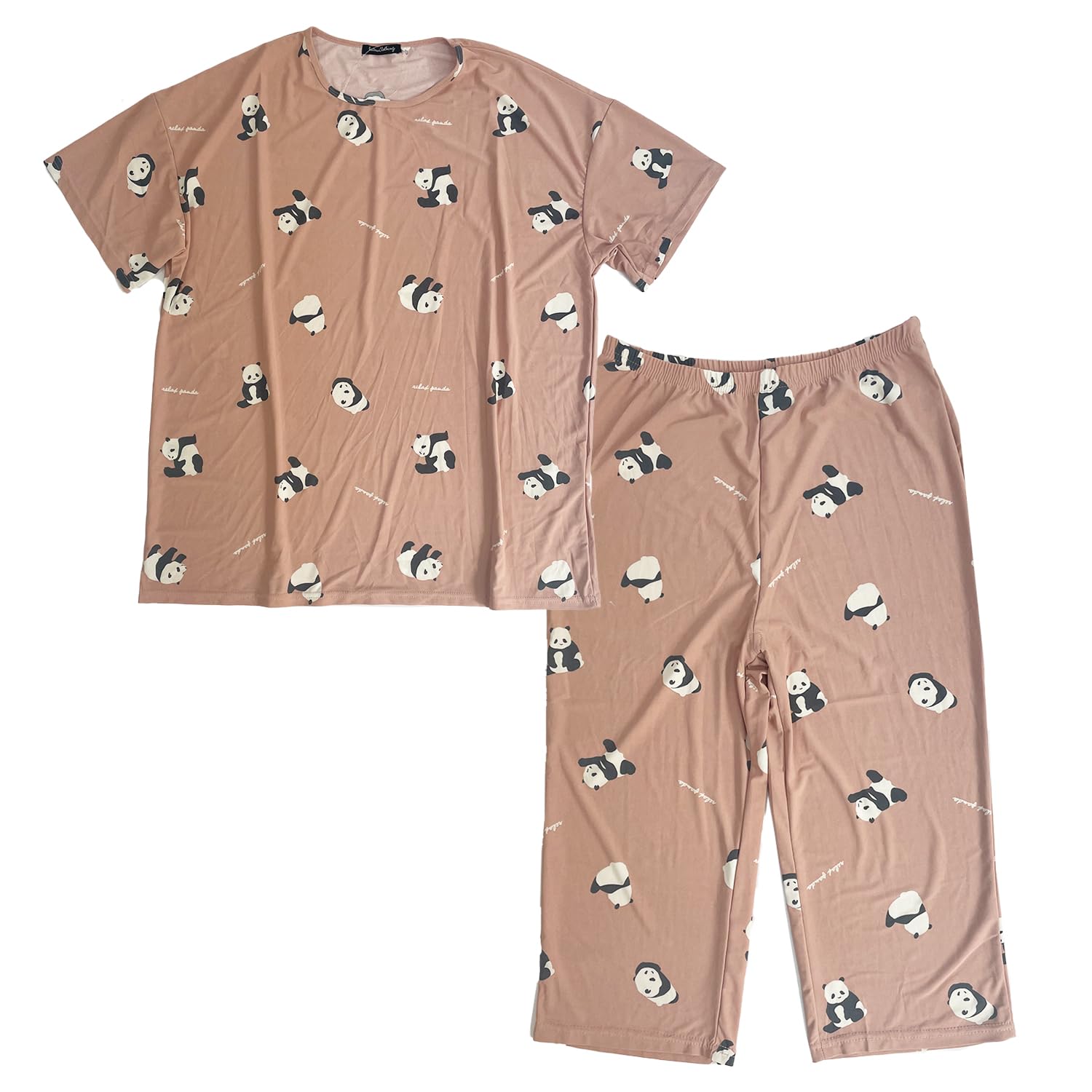 

Stream Market Женский летний комплект для дома, Прохладный на ощупь, Стильный и милый, Дизайн с пандой (WE-232-D)