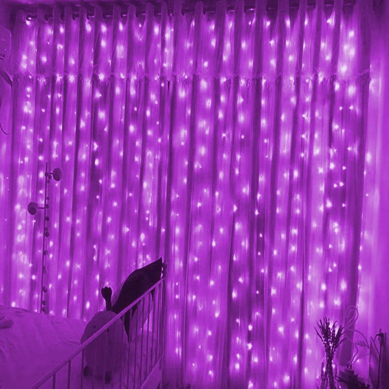 LED Garland Curtain Lights 8 Modes USB Remote Control Fairy Lights String Wedding Christmas Decor for Home Bedroom New Year Lamp