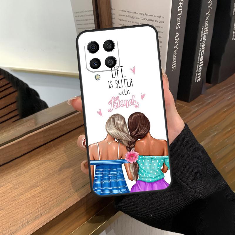 Best Friends BFF Matching Case For Samsung Galaxy M13 M53 M51 M31 M11 M14 M34 M54 M12 M32 M52 M16 M36 M56 M15 M35 M55