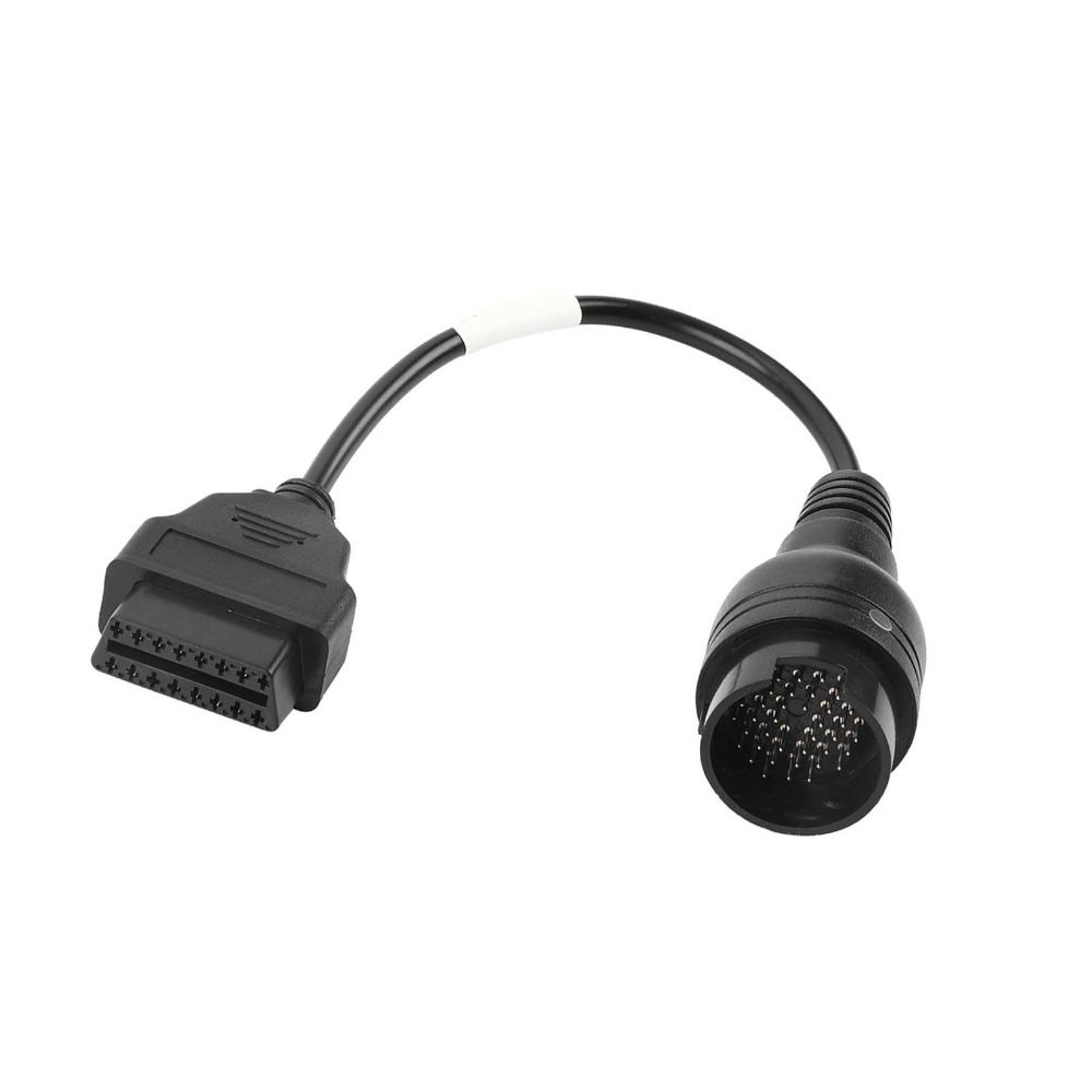 Durable OBD2 Adapter Black Diagnostic Cable Adapter Cable for Iveco Truck Professional Use