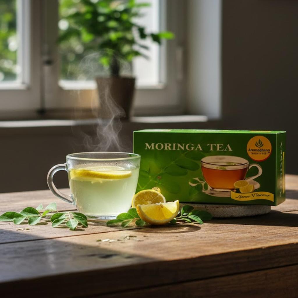 Bio-Moringa-Tee | 100% Natürliche Moringa-Blätter | Reich an Kalzium, Eisen, Vitamin A & C | Antioxidativer Kräutertee für das tägliche Wohlbefinden