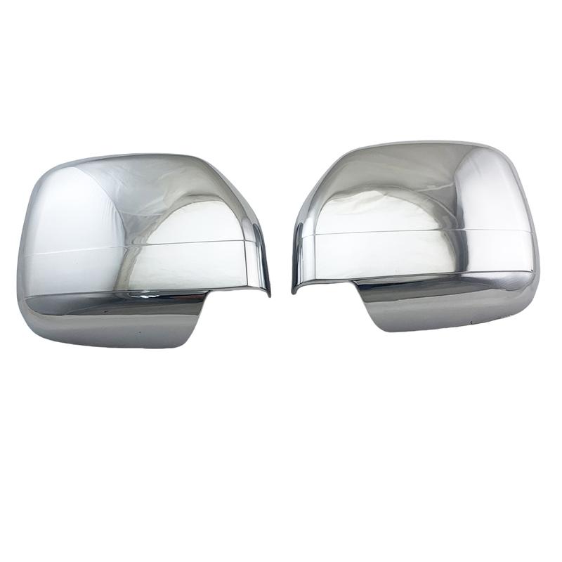 ABS Chrome Plated Silver Car Door Mirror Cover For Toyota Land Cruiser Prado FJ90 1997 - 2002 Car Accessories Exterior Decorate