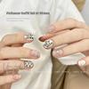 Trendy Graffiti Animal Nail Stickers - Thin & Durable Adhesive Bows
