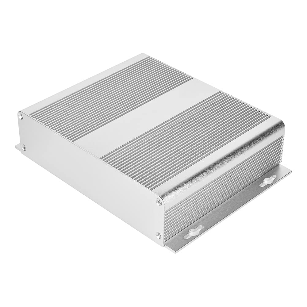 

Aluminum Project Box, 1.25-1.5mm Thick, 48x204x150mm, Suitable for DIY Electronic Products, Decoders, Controllers, and Heat Dissipation