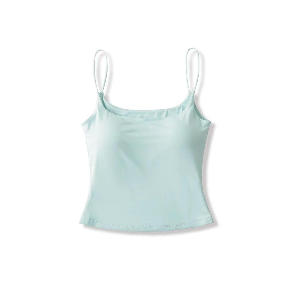 Women's Summer Fashionable Bandeau Camisole: Chest Pads, Open Back, Sexy Tank Top for Inner or Outer Wear