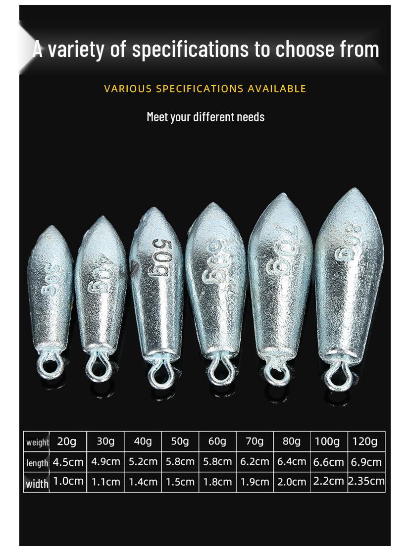 

Galvanized Willow Leaf Fishing Hook & Sinker Set