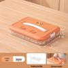 Large Capacity Multi-layer Handheld Transparent Plastic Food Storage Box for Dumplings