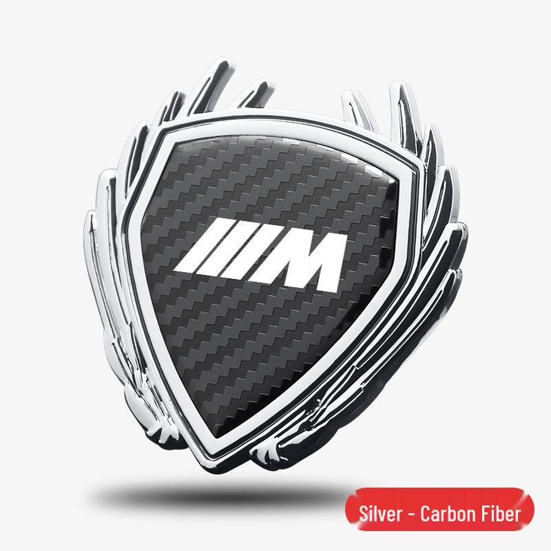 Emblematy BMW Serii 2: Metalowe Emblematy Skrzydła, Naklejki Dekoracyjne na Boczne Szyby do Modeli 225L, 225i, 220i.