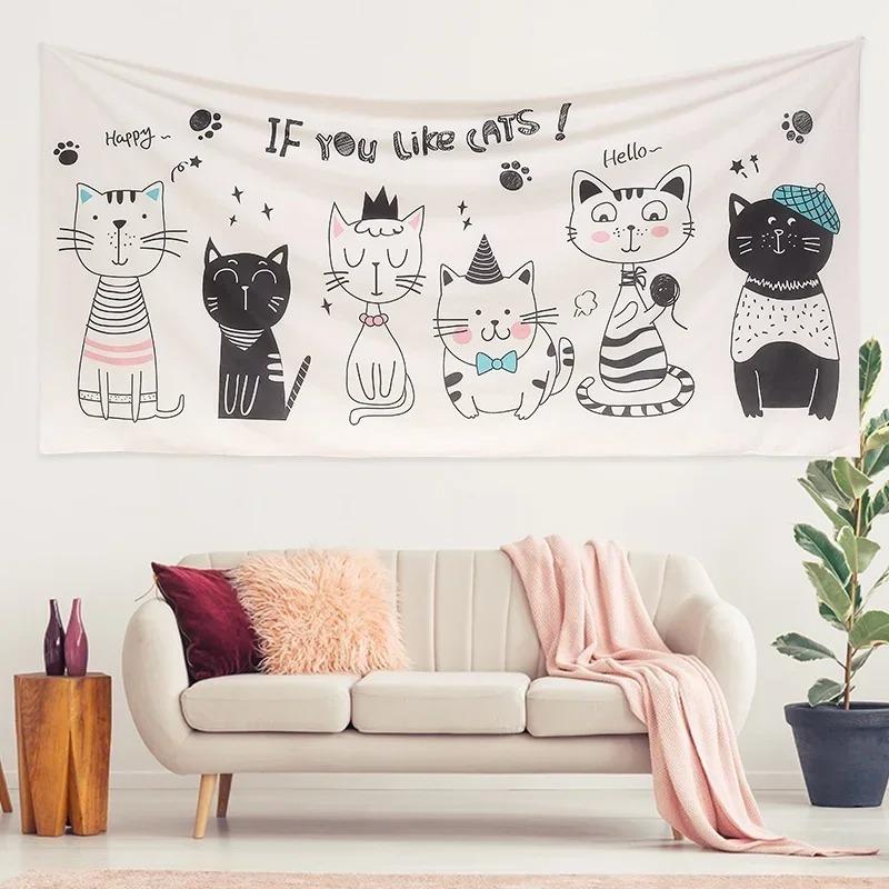 Simple Small Animal Decorative Tapestry Home Wall Living Room Office Decorative Tapestry