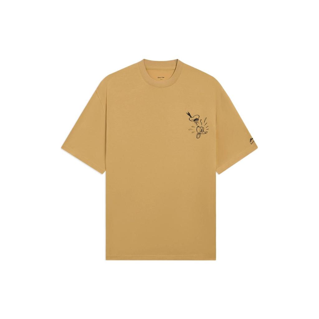 Li Ning x Disney SS22 T Shirt Men's Khaki AHSS253-5